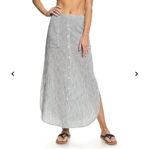 Roxy Sunset Islands Maxi Slit Women's Long Summer Skirt Sz XS